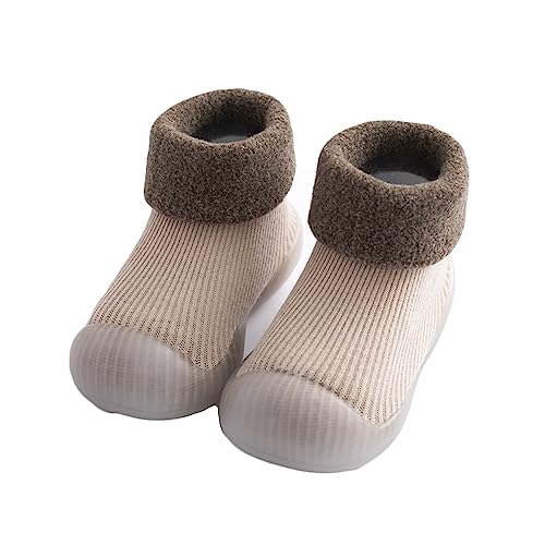 Legou Baby home shoes toddler anti-skid soft sole velvet warm Khaki XX-Large