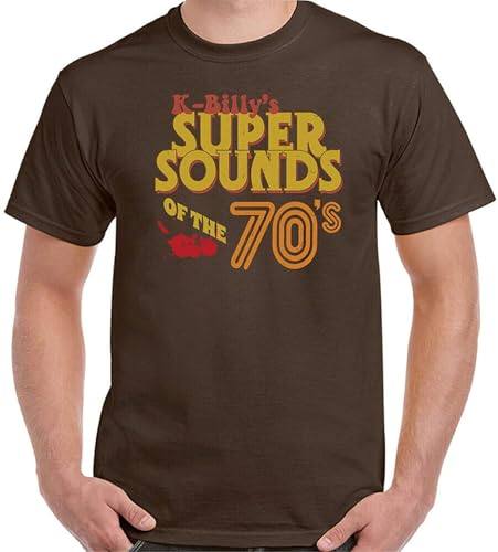 NEIOASVML Reservoir Dogs T-Shirt Mens K-Bily Super Sounds of The 70's Top Movie Film Chocolate
