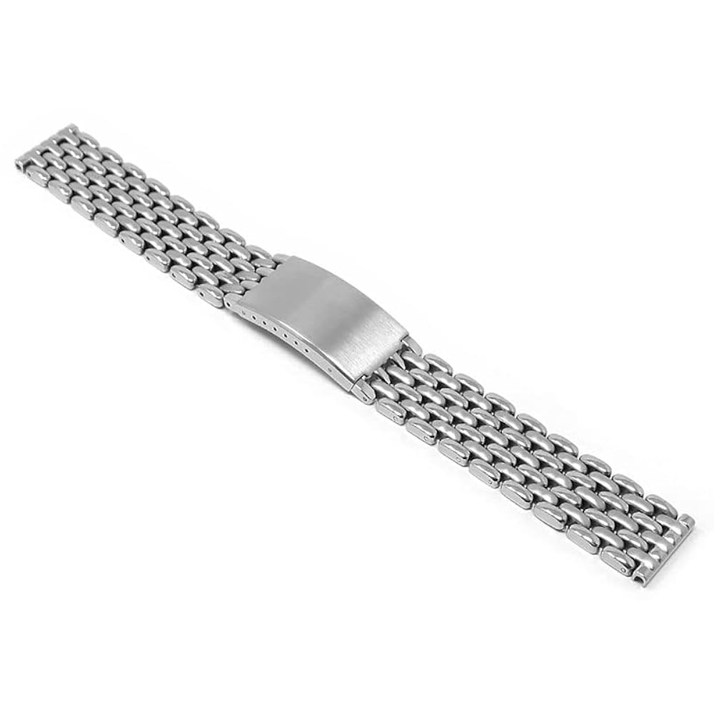 Amazon.co.jp: StrapsCo Stainless Steel Vintage Beads of Rice
