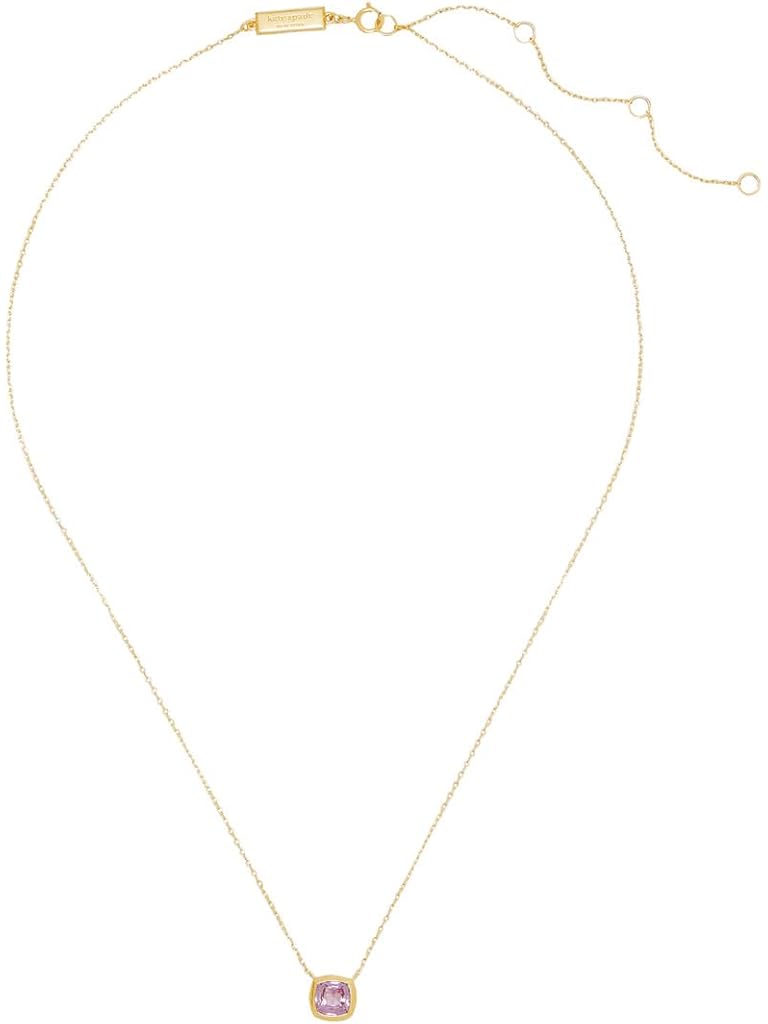 Pink Kate Spade New York Kate Spade Time To Shine Gem Pendant