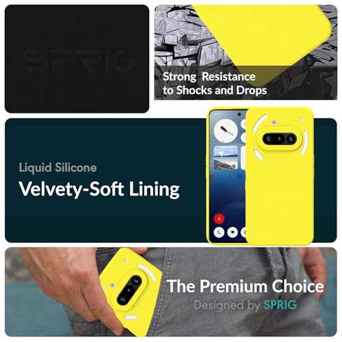 SPRIG Nothing Phone 3A SilkTone Yellow Case Shining Yellow - Image 3