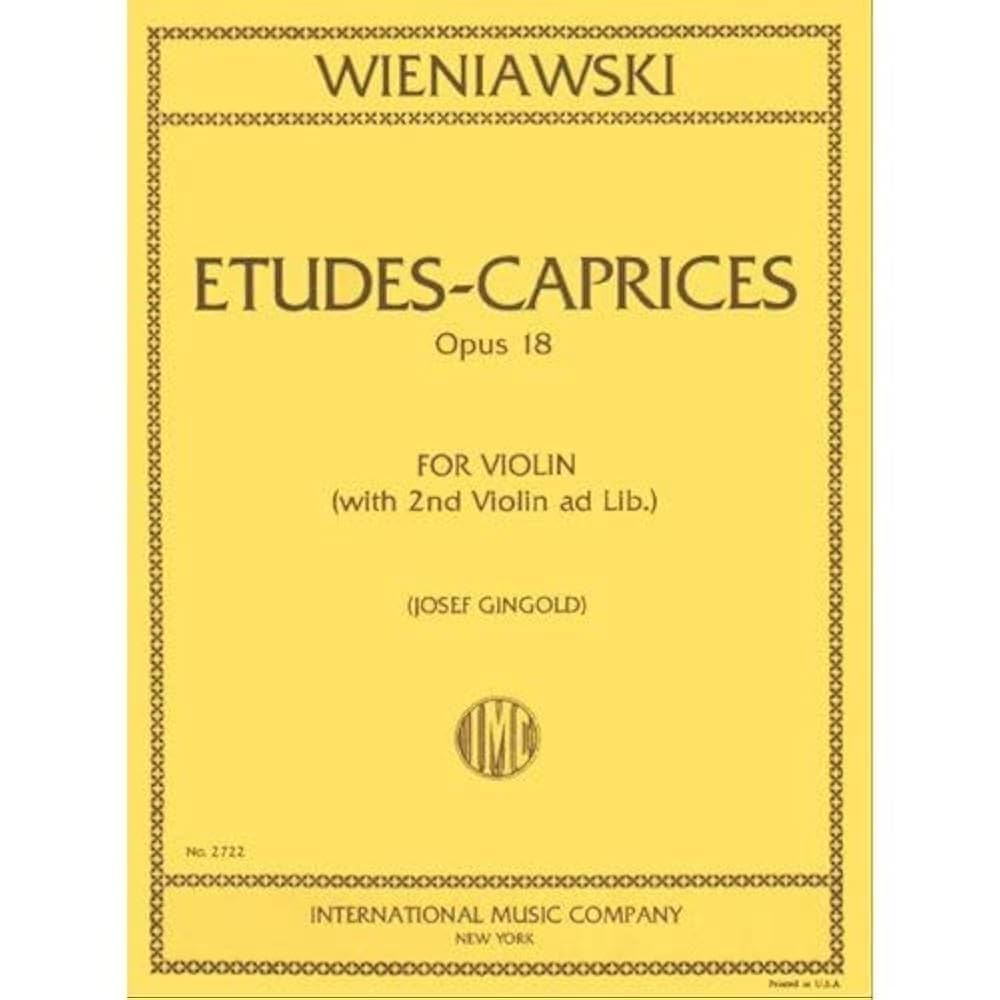 Amazon.com: Wieniawski Henryk Etudes Caprices, Op. 18 Violin