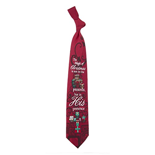 Eagles Wings Men's Finely Crafted Christmas Themed Necktie - His Presence
