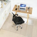 デスクごとチェアマット ゲーミングチェアマット エンボス加工 床保護マット140*190 cm 厚さ1.5mm デスク下マット チェアーマット PVC ずれない フローリング 巻きグセが付きにくい 傷 防止 床を保護 机下/椅子/フロア/畳/床暖房対応/オフィス