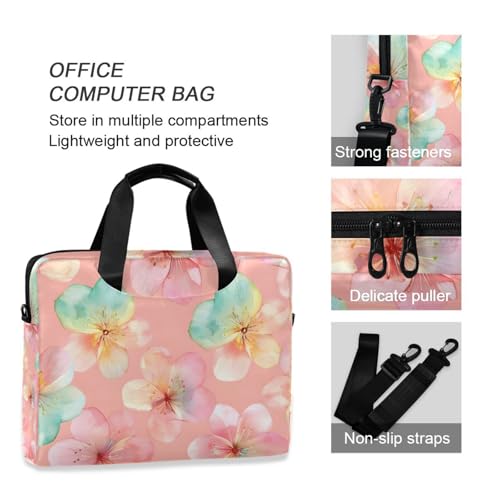Funda para portátil con estampado de flores ALAZA 13-15.6 pulg miniatura 6