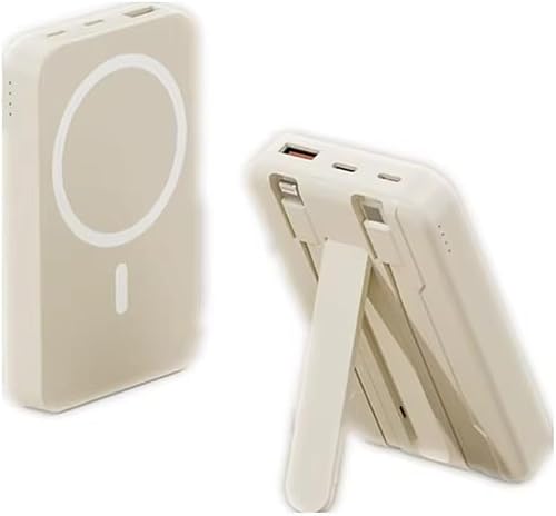 Magnetic Wireless Power Bank 20000mAh – Portable Fast Charging MagSafe-Compatible Battery Pack with USB-C cables