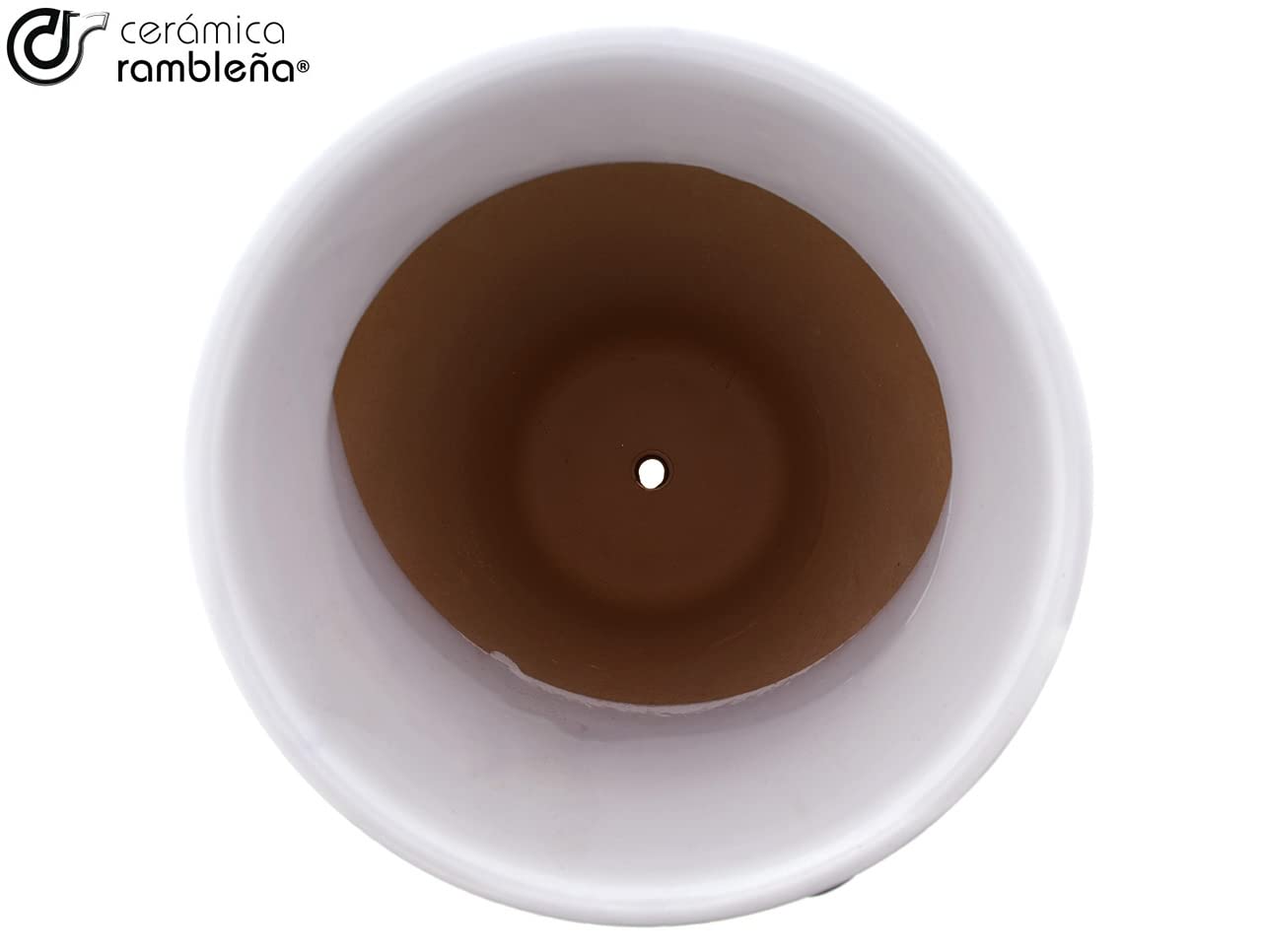 Ceramika RAMBLEÑA | Czerwone doniczki błotne | Doniczki dekoracyjne | Garnki ceramiczne | Garnki zewnętrzne | Grenadyn - D127 | Dekoracja 100% ręcznie robiona | 20x20x18 cm