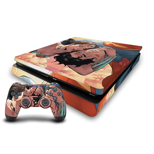 Head Case Designs Offizielle Wonder Woman DC Comics Superman #11 Comic Bucheinband Vinyl Haut Gaming Aufkleber Abziehbild kompatibel mit Sony PlayStation 4 PS4 Slim Console and DualShock 4 Controller