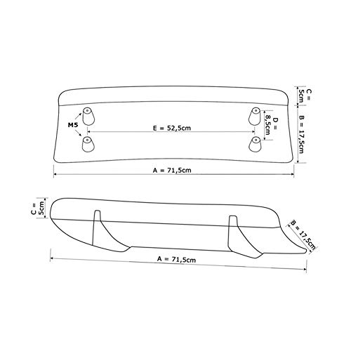 Diffusor U-Diff RDX Racedesign para Volvo S90/V90 R-Design 2016- en poliuretano duradero 5