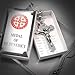 Anwlki St Benedict Crucifix Necklace Saint Benedict Medal Cross Bless Safety Religious Pendant Gift for Men, Women, Family, Parent, Friend (Silver)