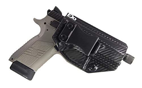 Fierce Defender IWB Kydex Holster CZ P-07 Winter Warrior Series (Carbon Fiber)
