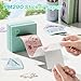 TYPONOS Genuine Self-Adhesive Thermal Printer Stickers, 54mmx3.2m Sticker Paper, Compatible with PM290 Mini Sticker Printer, Thermal Sticker Paper for Journal, Study, Photos, 3 Rolls, Blue/Pink/Purple