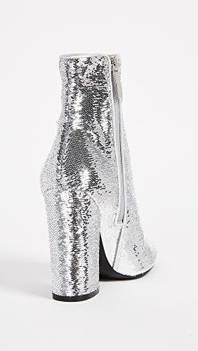 Kendall + Kylie Women's Haedyn Block Heel Ankle Boots, Silver, 8.5 B(M) Us #TOP3