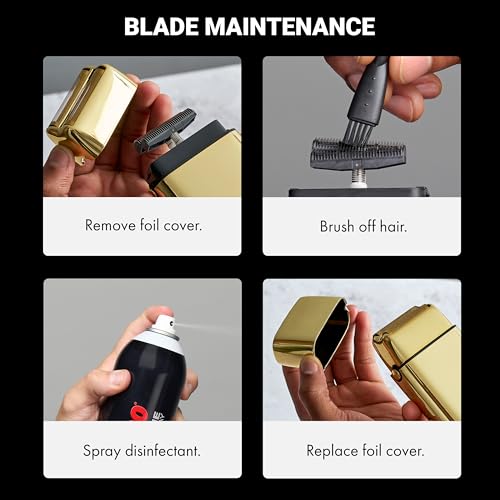 BaByliss PRO FXFS2G FOILFX02 Gold Foil Cordless Electric Shaver