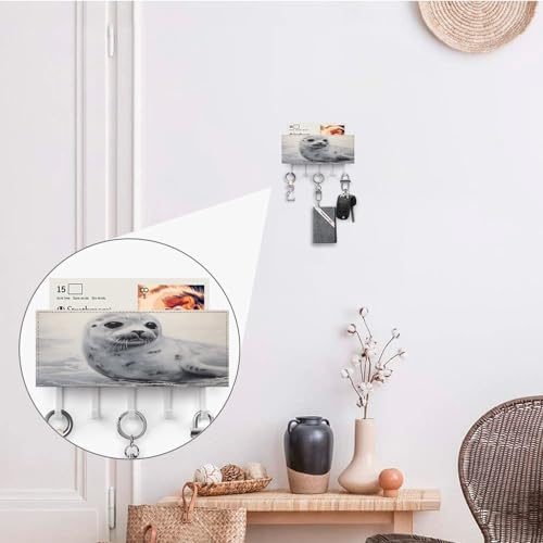 Soporte para llaves de pared con sello de arpa para evitar pérdidas 5
