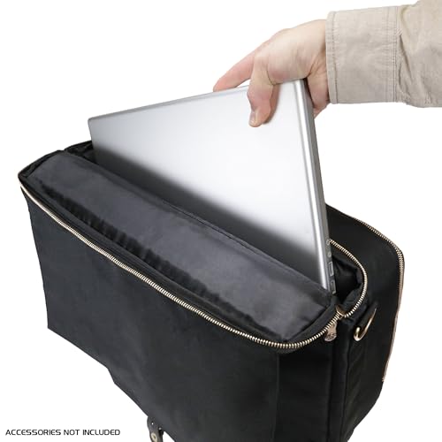 Image of ENHANCE MTG Bag Compatible with Deck Box, Top Loader Binder, MTG Commander Deck & more TCG Trading Card Accessories - Trading Card Travel Bag with Card Defender Screen, Customizable Interior (Black)