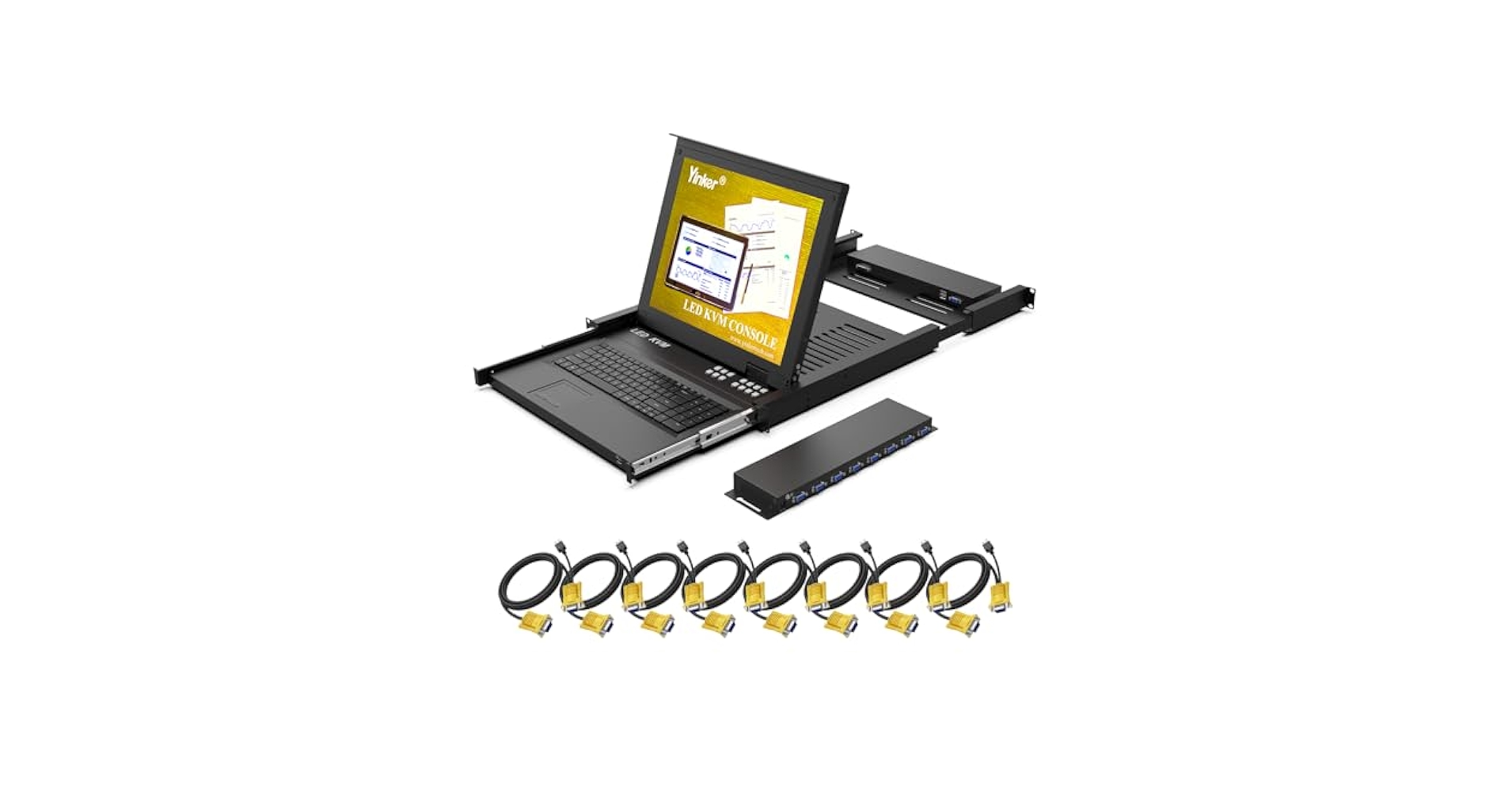 その他 Wall / [DVD] w17b8b5 Amazon.com: Yinker LCD KVM Switch VGA, 17'' LCD Monitor Rack
