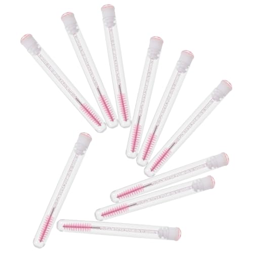 MOTHNUR 10個 使い捨てマスカラ用睫毛ブラシ ポータブル女性用メイクアップツール 下まげ対応 軽量携帯便利