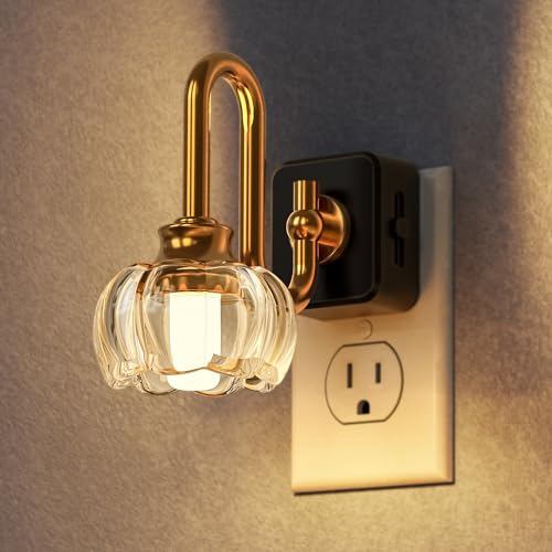 Image of DORESshop Night Light,Night Lights Plug into Wall,Flower LED Nightlight