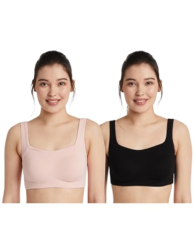 Image of Amazon Brand - Symbol Women's Cotton Stretch Non Padded Wire Free Full Coverage Slip On Bra