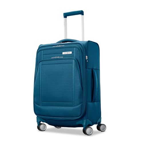 Image of Samsonite UpLIFT Lightweight Large Checked Softside 3-Piece Luggage Set with Spinner Wheels - Expandable - Airline-Approved, Polyester Soft Suitcase for Ultra Light Travel - Cerulean Blue