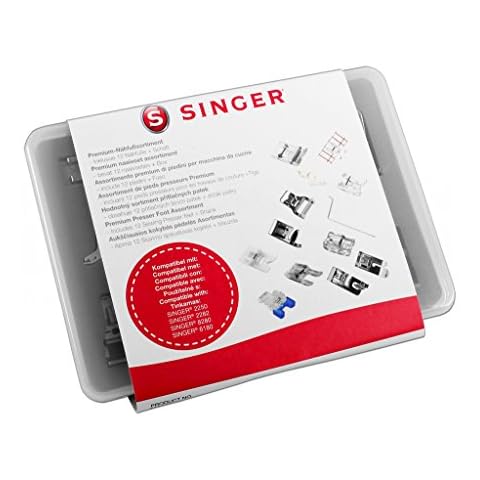 Singer Premium-Nähfußsortiment - Inklusive 11 Nähfüße + Schaft + Kantenlineal Cover