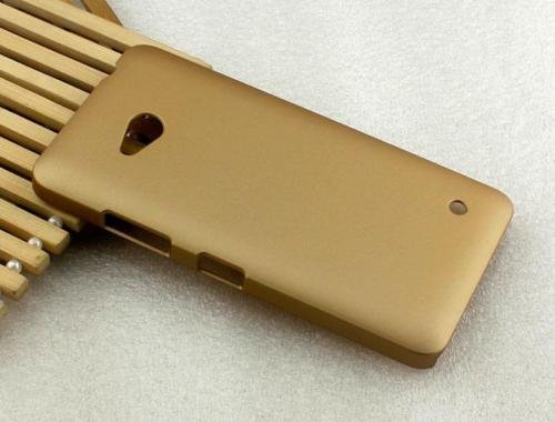 Kolorfish iSmooth Thin Plastic Rubberised Back Case Cover Nokia Lumia 640 - Golden