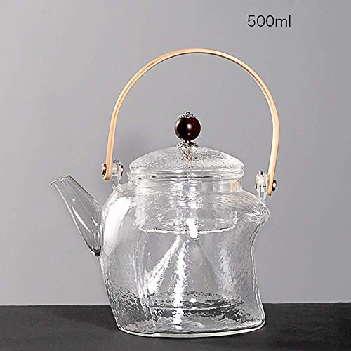 Con burbujas desmontables, tetera, tetera resistente al calor, máquina de té perfecta, tetera de vidrio, hervidor de… - Imagen 3