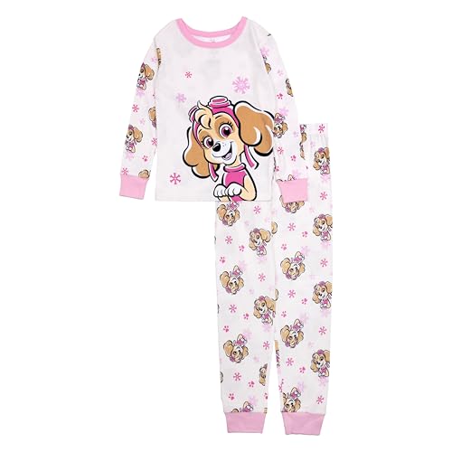 Nickelodeon unisex-child Paw Patrol 2-piece Snug-fit Cotton Holiday Pajama Set, Soft & Cute for Kids