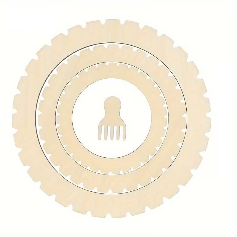Curious Button Pack of 4 Round Knitting Looms Set, Wooden Weaving Tool for Crafts and Blanket Creation, Weaving Tool for Crafts, Crochet, and Blanket Creation-image-22