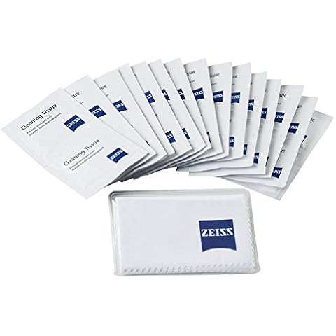 ZEISS Reinigungstücher - Reinigungstücher Set für Objektive, Filter, Brillengläser, Ferngläser und LCD-Displays Cover