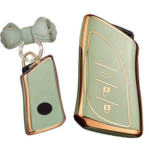 TECART ���N�T�X�p �L�[�P�[�X �L�[�J�o�[ �V���R�� �L�[�ی� �L�[�o�b�O Lexus UX250h MZAH10 MZAH15 Hybrid LC500h UX260 NX250 SPORT version L ES�ȂǂɓK�� �ی�J�o�[ B�O���[