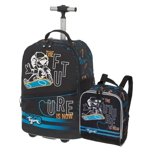Kit Mochila De Rodinha Tubo Tigor Lov It Future +Lancheira