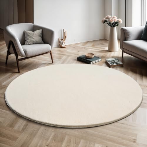 the carpet Relax Moderner Flauschiger Kurzflor Teppich, Anti-Rutsch...