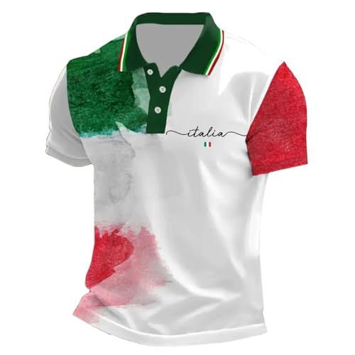 2026 - Camisas de hombre para el tiempo libre, ajuste cómodo, elegante detalle de botones, primavera y verano, perfecto con pantalones cortos para una camiseta relajada sexy para hombre, verde, XL