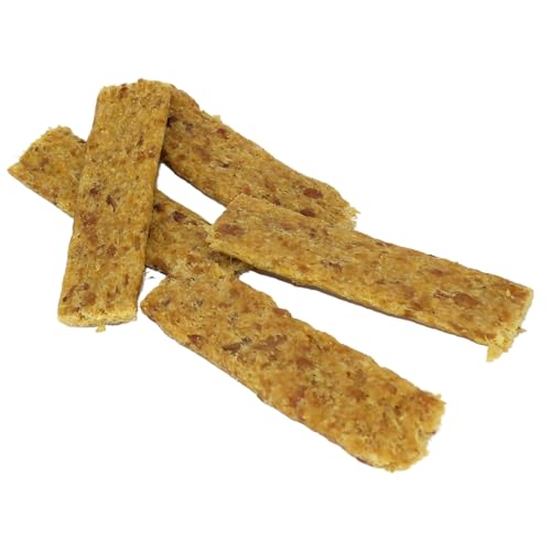 GUSTO PETS Dörrfleisch Schwein für Hunde - 100% natürlicher Snack Jerky, Proteinreich, Schonend getrocknet, Ideal als Trainingsbelohnung - Ergänzungsfuttermittel, Hergestellt in der EU