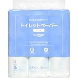 by Amazon 花柄トイレットペーパー FSC認証紙 18ロール ダブル ソープの香り