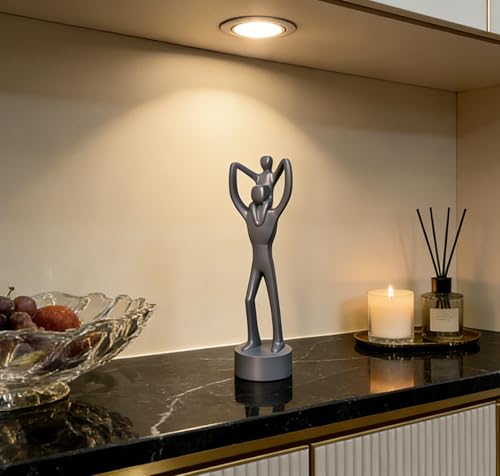 Estatua abstracta de padre cargando hijo, decoración miniatura 2