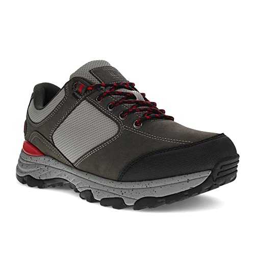 Bass Mens Trailway Lo Outdoor Walking Hiking Shoe, Charcoal/Black, 9 M
