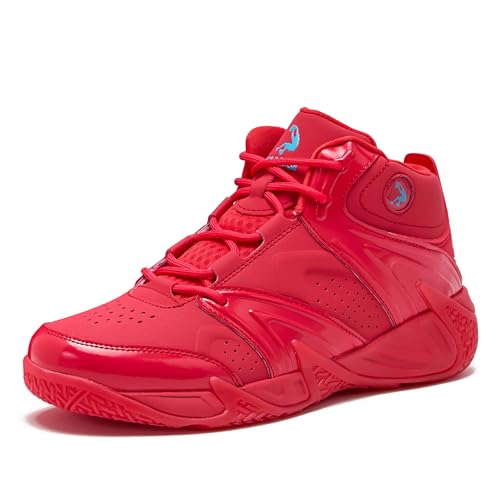 Image of SHAQ Devastator High Top Basketball Shoes for Men, Indoor or Outdoor Court Basketball Mens Sneakers - Black, White, Green, Blue, Orange or Red Size 8 to 15