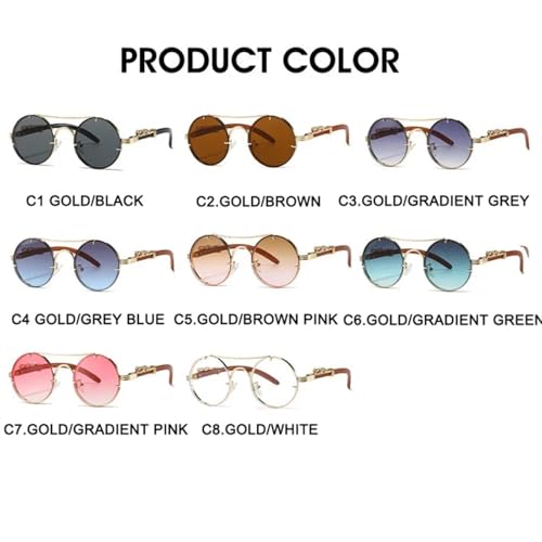 Lunettes de soleil vintage mixtes avec verres teintés anti-reflets - 3