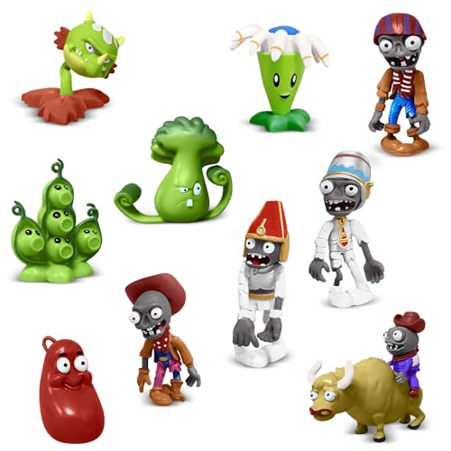 Genqiang Action Figures Set, 10 Pieces Mini Figurines, Surprise Game Series PVC Toys for Kids and Fans, Ideal for Collection Party Supplies Cupcake Toppers