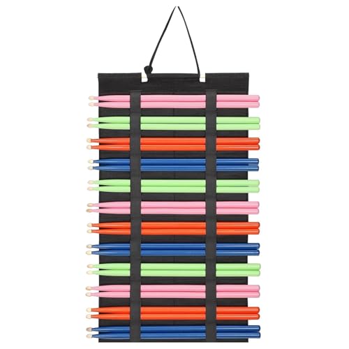 Drum Stick Halter, Drumstick-Display-Halter, Hängender Drumstick-Halter, Faltbare Filz Trommelstock-Halter, Drumstick-Halter Für 12 Paar Drumsticks