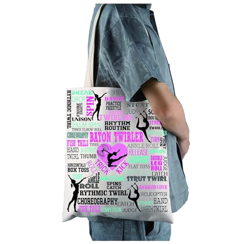 Bolso tipo tote para baton twirling, regalo para gimnastas y bailarines miniatura 2