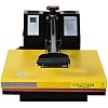 Fancierstudio Power Heat Press 15-by-15-Inch Digital Sublimation Heat Press, Black and Yellow