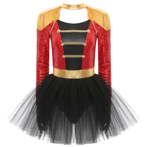 Costume cirque ringmaster femmes à manches longues extensible