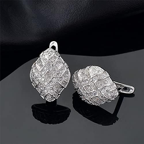 Boucles d'oreilles clip zircon délicat pour oreilles non percées - 6