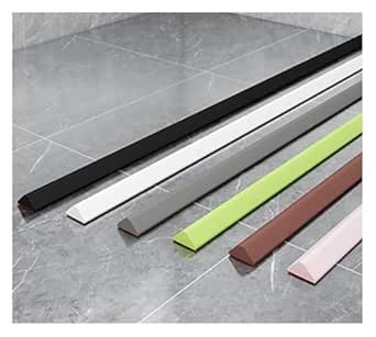 Dww- Noir, 100 Cm  Dosseret De Douche En Silicone, Bande De Seuil De Douche Autocollante Anti Dversement Barrage De Douche Barrage De Seuil De Douch