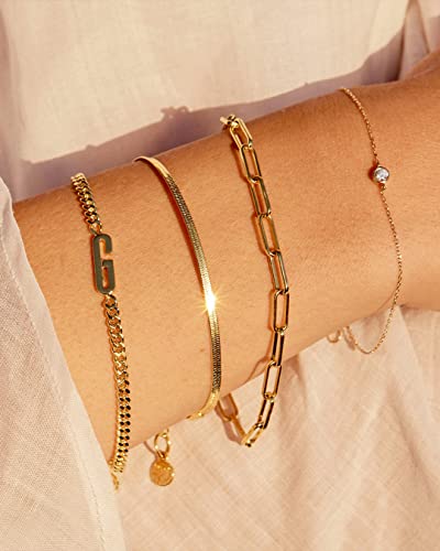 gorjana - Parker Bracelet 7 1/4” - 18K Silver or Gold-Plated - Ideal Gift Packaging - Everyday Stack, Layering with Other Jewelry4