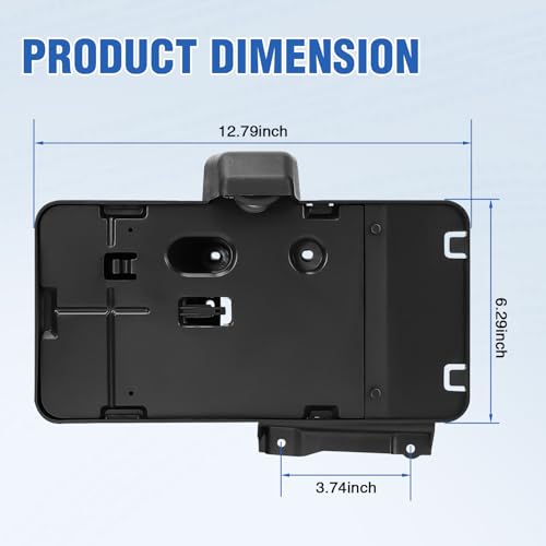 Image of Nilight Rear License Plate Holder with Light for 2007-2018 Jeep Wrangler JK JKU Sahara Rubicon X Sport & Unlimited,Plastic License Plate Mounting Black